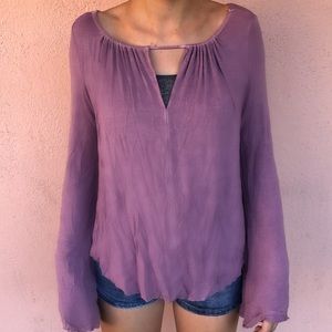 American Eagle Outfitters Long Wing Sleeve Top